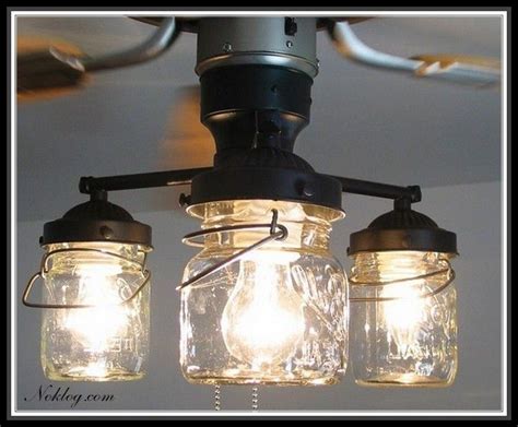 Vintage Ceiling Fan Light Kits Mason Jar Lights On A Ceiling Fan