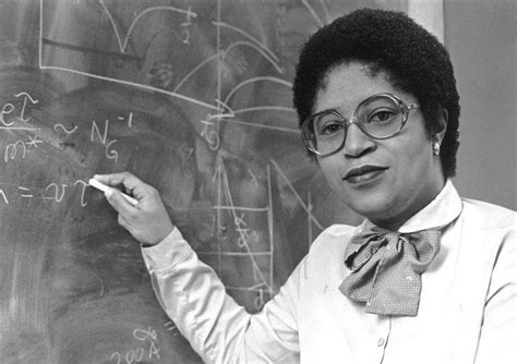 An Image Of Dr Euphemia Lofton Haynes Standing By A Blackboard She