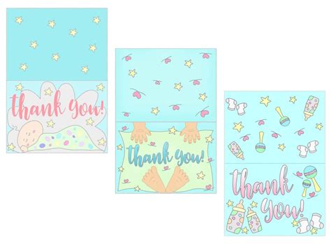 Download this free vector about baby shower card, and discover more than 12 million professional graphic resources on freepik. Baby Shower Thank You Cards Free Printable ~ Daydream Into ...