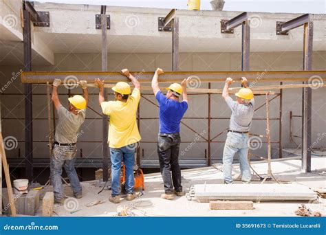 Builders At Work Stock Image Image Of House Brick Builders 35691673