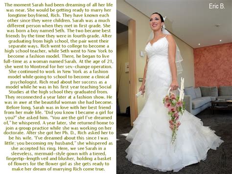 Eric S Transgender Captions Sarah Preparing For Her Wedding