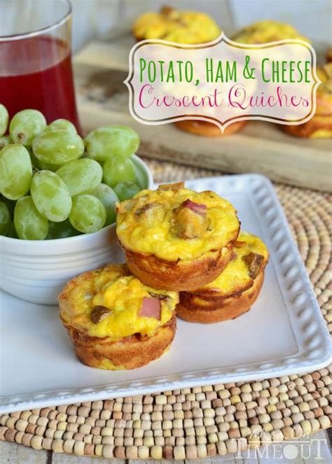 Potato Ham And Cheese Crescent Mini Quiches Are Easy To Make And Fun