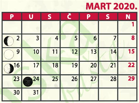 Organska Bašta Lunarni Kalendar Za Mart 2020 Organska Bašta