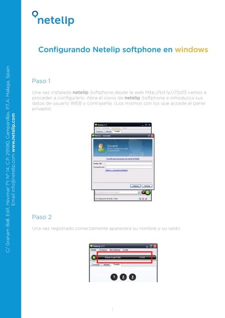 Configuración Softphone De Netelip En Windows Pdf