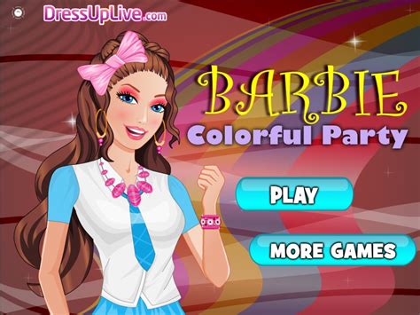 Over 200 games are ready to be played online! Barbie Colorful Party Game - Games For Girls Box