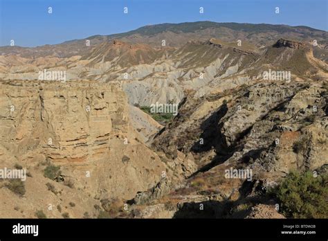 Eine Schlucht in der Wüste von Tabernas in Andalusien Spanien Stockfotografie Alamy