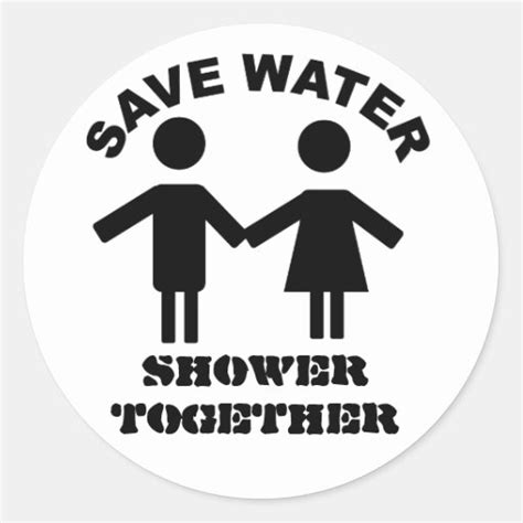 Save Water Shower Together Sticker Zazzle