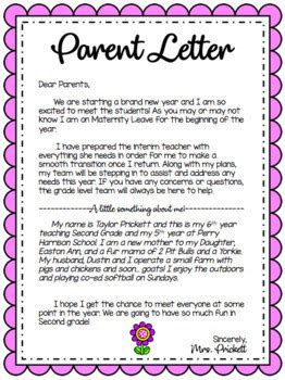 editable maternity leave binder parent letter templates