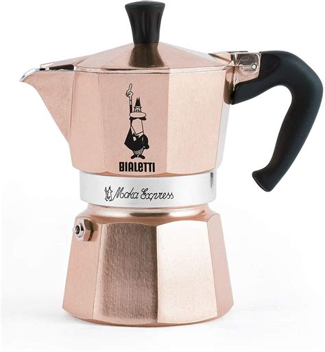 Bialetti Moka Express Rose Gold Limited Edition Coffee Maker 6 Cups