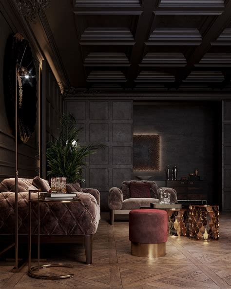 Classic Dark Apartment On Behance Luxury Interior Design Home