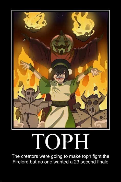 Combined with display of mythical elemental powers and the quenchiest. Toph is awesomE!!!! | Avatar funny, Avatar airbender ...