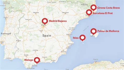Map Of Airports In Spain World Map