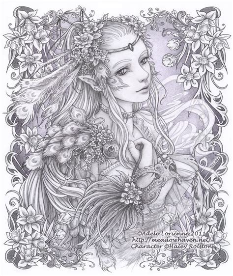 Detailed Coloring Pages For Adults Printable Fantasy - Coloring Home