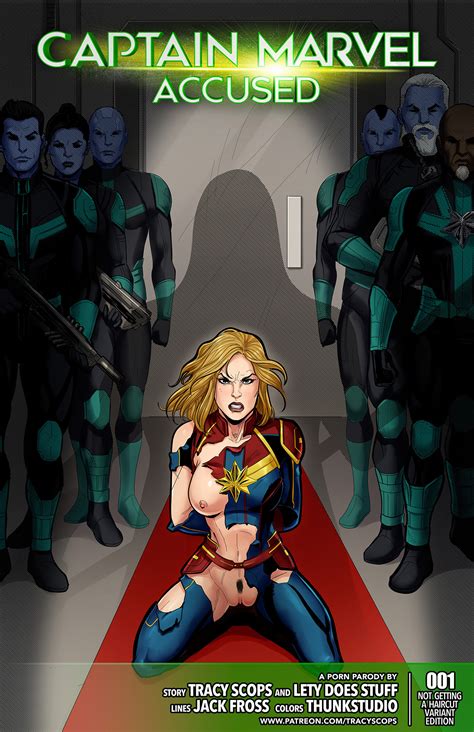 Captain Marvel Accused Patreon Cover By Tracyscops Hentai Foundry