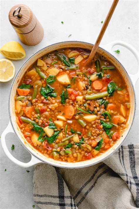 Hearty Vegan Lentil Soup A Delicious 1 Pot Recipe