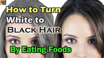 First, it starts turning gray and eventually turns white when melanin production stops completely. How to Get Rid of Gray Hair | Foods to Eat to Turn White ...