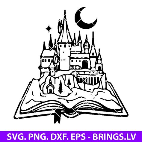 Harry Potter Book SVG, Hogwarts In The Book SVG, Hogwarts SVG