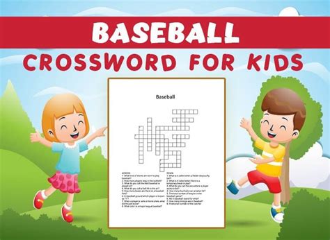 Baseball Crossword Puzzle For Kids Graphic By Bopixel · Creative Fabrica