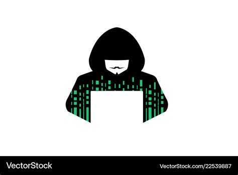 Hacker Logo Royalty Free Vector Image Vectorstock