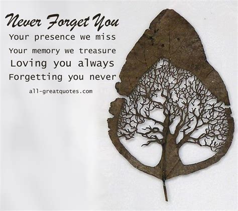 Your Presence We Miss Your Memory We Treasure Sympathy Card Messages