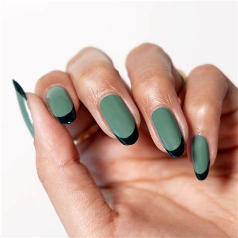 Pastel Green French Tips Beauty Health