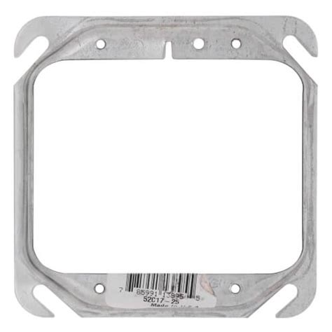 52c17 25 Steel City 52c17 25 4 Steel Square 2 Gang Device Cover
