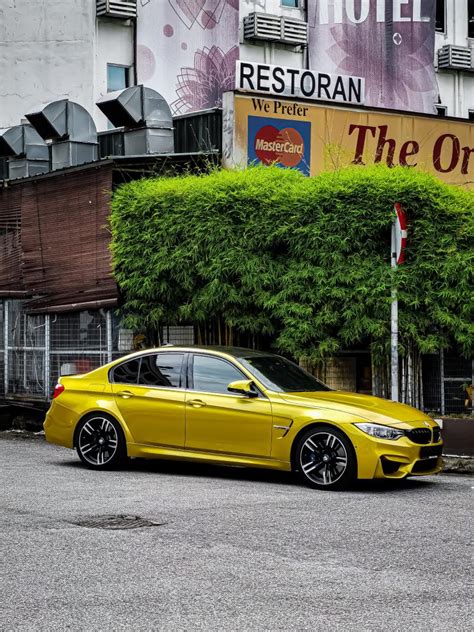 Continuing The Yellow Streak This Is An F80 Bmw M3 Draped In A Coat