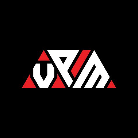 Diseño De Logotipo De Letra Triangular Vpm Con Forma De Triángulo