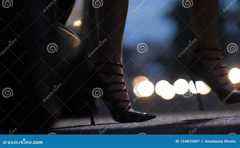 Legs In High Heels Stepping Out Of Car At Night Stock Video Video Of Fashion Automobile