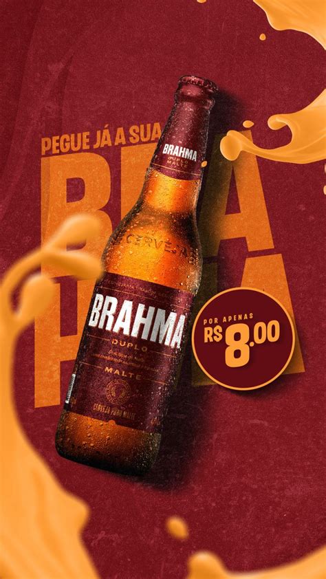 Cerveja Brahma Duplo Malte Bares Social Media PSD Editável download Designi Web design