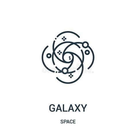 Galaxy Icon Vector From Space Collection Thin Line Galaxy Outline Icon