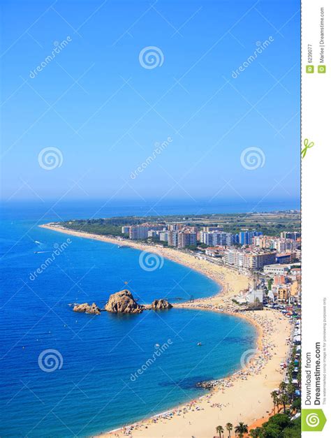 Blanes Beach Costa Brava Spain Stock Image Image Of