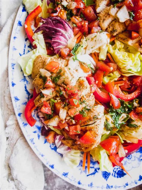 Bruschetta Grilled Chicken Salad Paleo Whole30