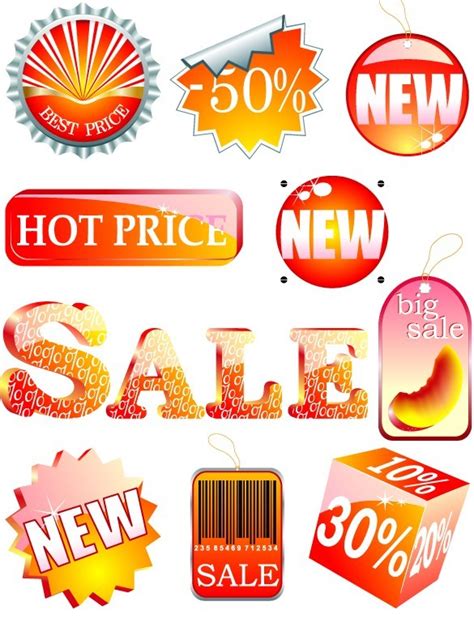 Free Set Of Vector Retail Sale And Promotion Icons Titanui