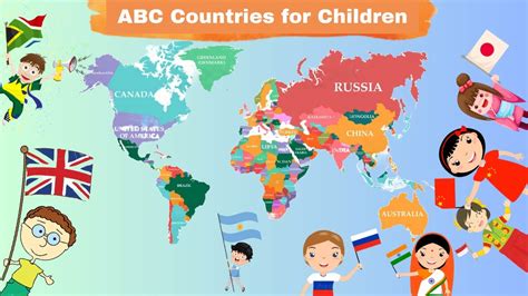 Abc Countries For Children Learn Alphabet With Countries And Flags