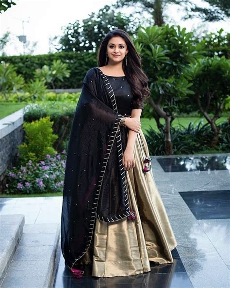 Keerthi Suresh Choli Dress Indian Fashion Dresses Indian Gowns Dresses