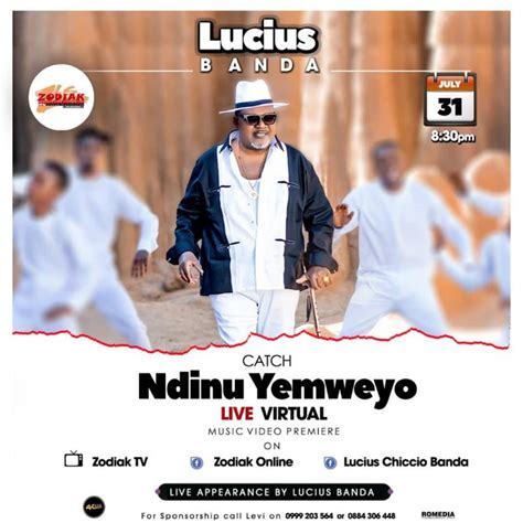 Lucius Banda To Premier “ndinu Yemweyo” Video Month End Face Of Malawi