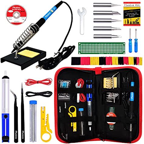 Soldering Iron Kit Soldering Iron W Adjustable Temperature Solder