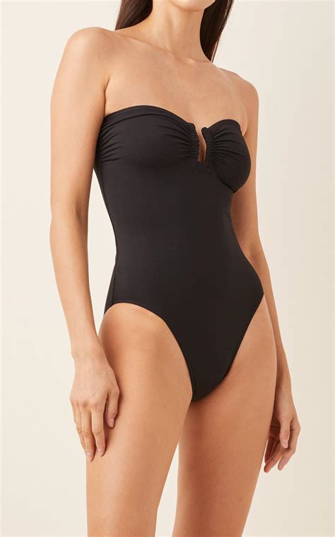 Womens Swimwear Eres Les Essentiels Cassiopee One Piece Swimsuit Black — Arcistock