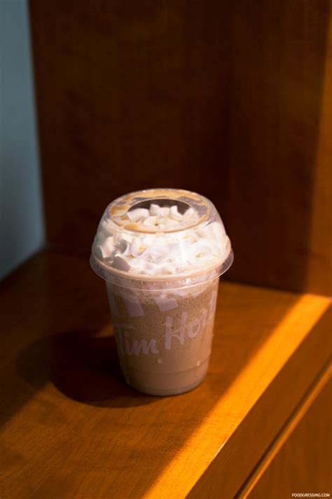 Dubbed the tim hortons double double visa card, this plastic is designed to reward frequent timвђ™s customers with all the coffee, pastries and paninis they can eat. Tim Hortons Salted Caramel & Chocolate Chip Iced Capp Review