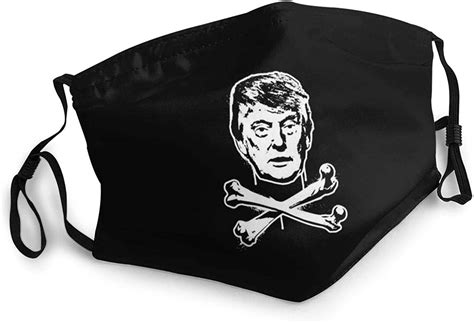 Adult Dust Mask Anti President Trump With Crossbones Face