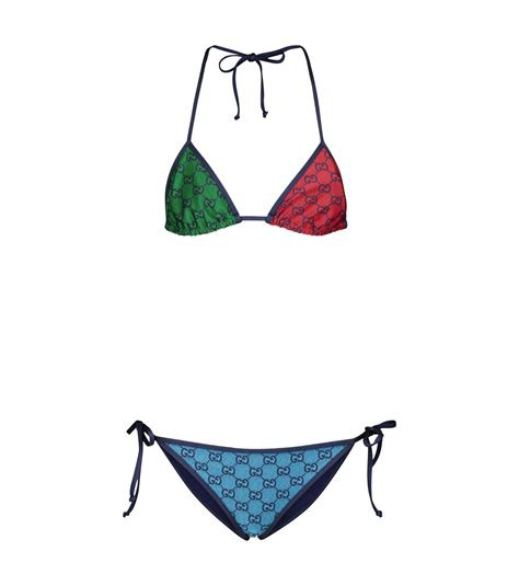Gucci Gg Multicolor Triangle Bikini Lyst