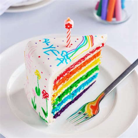This is a moist and fluffy vanilla cake with lots of sprinkles and a whipped vanilla buttercream—perfect as a kid's birthday cake idea. Colorful Children's Doodle Cakes : kids Cake