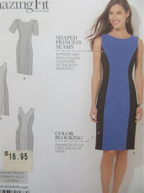 Simplicity 1586 Sewing Pattern Slim Sheath Dress Pattern Etsy Simplicity Patterns Dresses