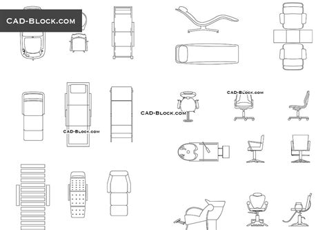 Salon Chair Autocad Block Free Download Autocad Design Pallet Workshop