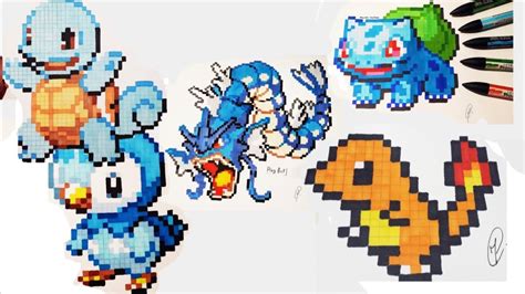 (description to come later) tropes appearing across the series: 5 Pokemons drawing compilation ! (Pixel Art) - YouTube