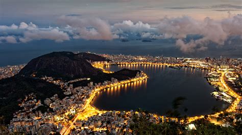 Papel De Parede Natureza Panorama Nuvens Cidade Paisagem Urbana