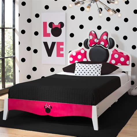 America style red striped mickey mouse duvet cover bedding a great list of bedding sets featuring prints of mickey and minnie mouse. Disney Minnie Mouse Wood Twin Bed (Minnie Mouse), Black ...