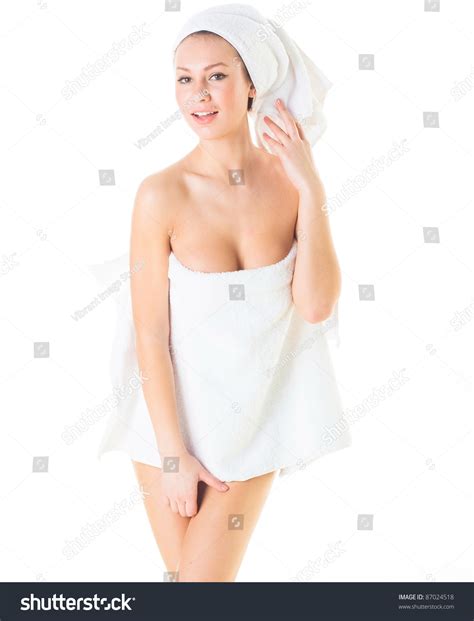 Proudly Naked Girl Over White Stock Photo Shutterstock