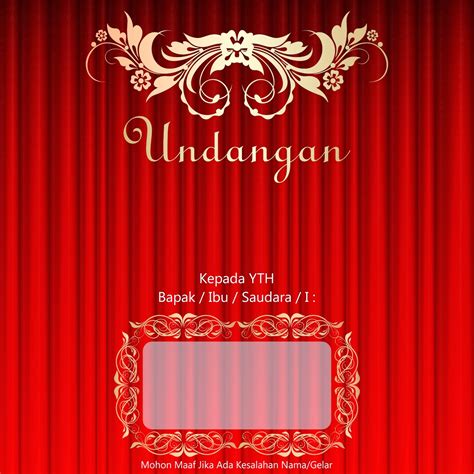 Template Desain Undangan Pernikahan Cdr Kata Kata Mutiara